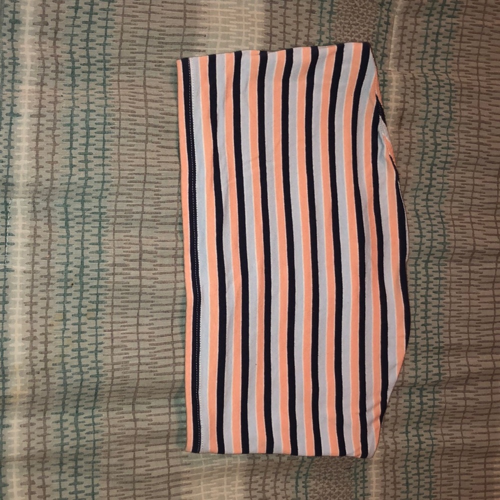 stripped bandeau, colorful